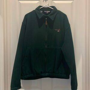 Ralph Lauren Polo Sport Dark Green Fleece Zip Up Sweater Size L